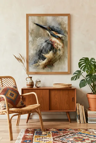 Interieurvoorbeeld: IJsvogel: stil vertrek