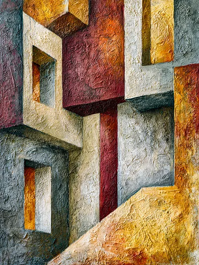 Wandkunst: Geometrie van de aarde