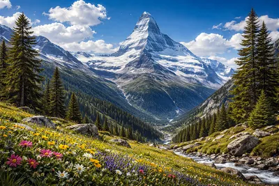 Wandkunst: Matterhorn